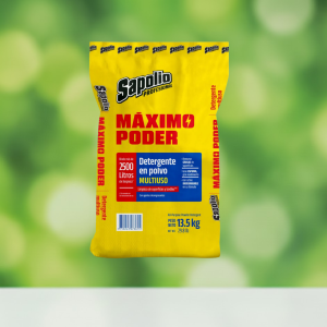 Detergente en polvo Sapolio 13.5 Kg.