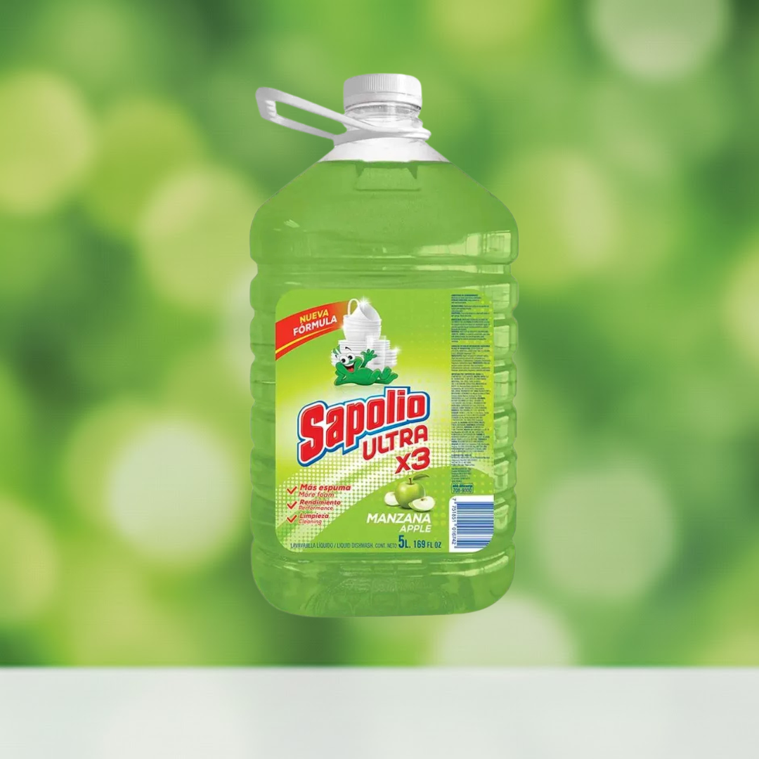 Lavavajillas liquido Sapolio manzana 5lt