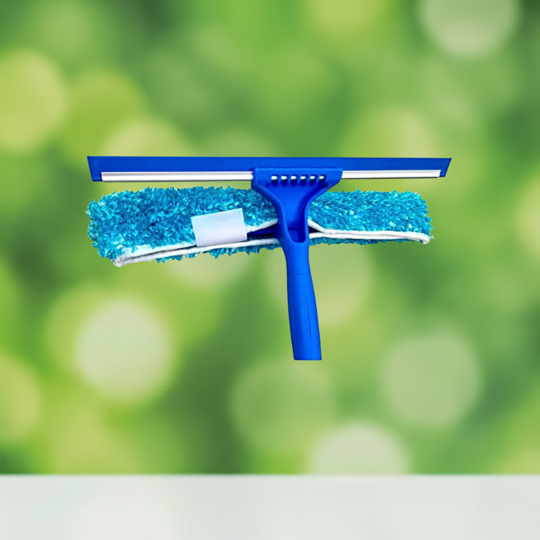 Limpia luna de jebe y mopa